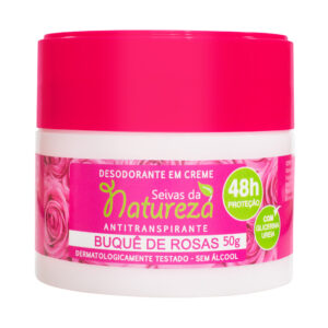 Desodorante Creme - Seivas da Natureza 50g - Buquê de Rosas